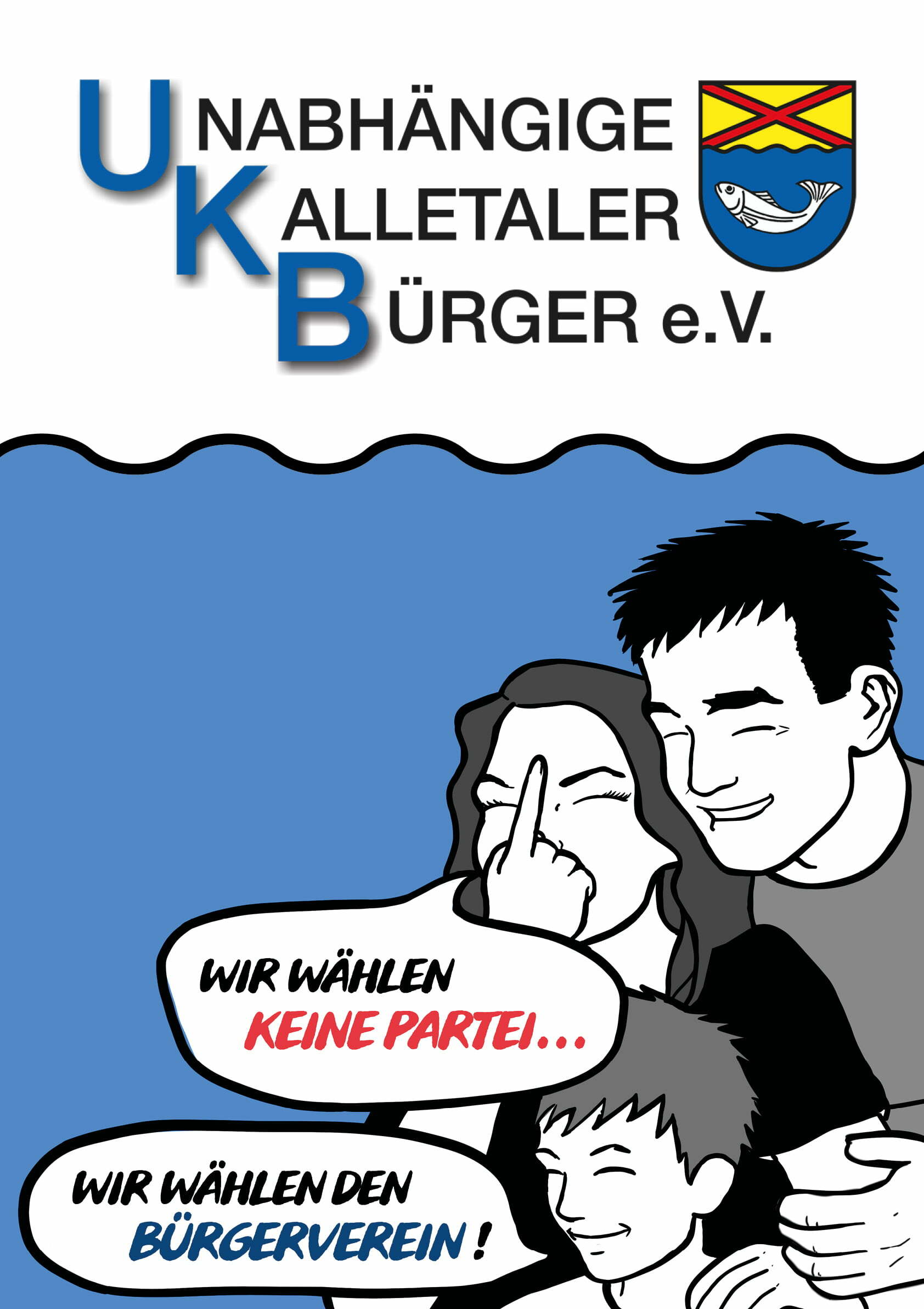 UKB Kalletal Wahlplakat 2020